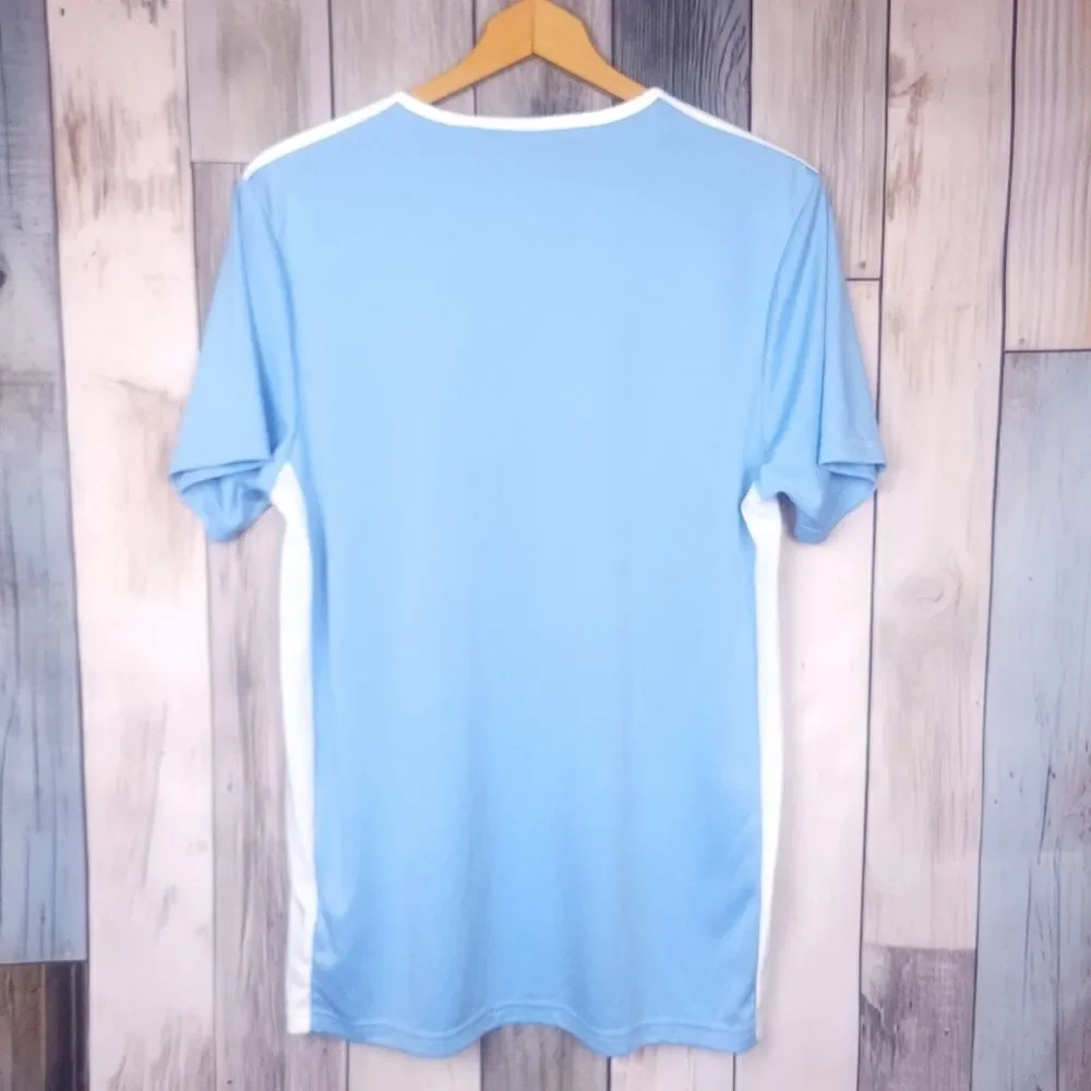 Adidas Aeroready Blue White Short Sleeve T-shirt Size Medium